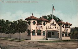 Municipal Bath House Paso Robles, CA Postcard Postcard Postcard