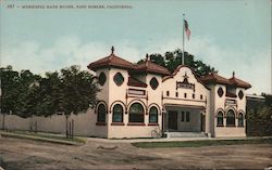 Municipal Bath House Postcard