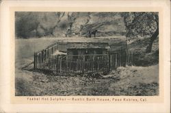 Ysabel Hot Sulphur-Rustic Bath House Postcard