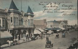 North Main Street Porterville, CA Postcard Postcard Postcard
