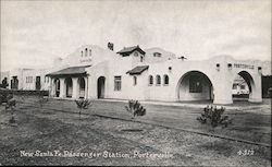 New Santa Fe Passenger Station Porterville, CA Postcard Postcard Postcard