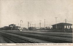 Santa Fe Depot and Reading Room Richmond, CA Postcard Postcard Postcard