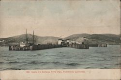 Santa Fe Railway Ferry Slips Richmond, CA Postcard Postcard Postcard