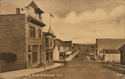 Washington Ave., Point Richmond Cal Postcard