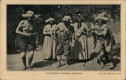 Cloverdale Indians Dancing Postcard