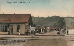 Depot Street Geyserville, CA Postcard Postcard Postcard