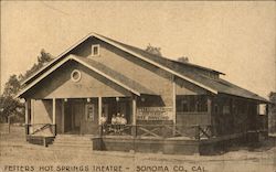 Fetters Hot Springs Theatre Postcard