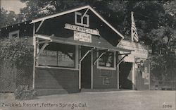 Zwickle's Resort, Fetters Springs Postcard
