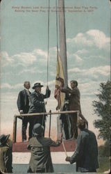 Henry Beeson, Last Survivor of the Famous Bear Flag Party, Raising the Bear Flag-September 9, 1907 Postcard