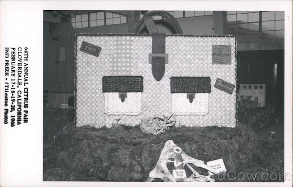 6th Annual Citrus Fair Luggage Made of Fruit Cloverdale California