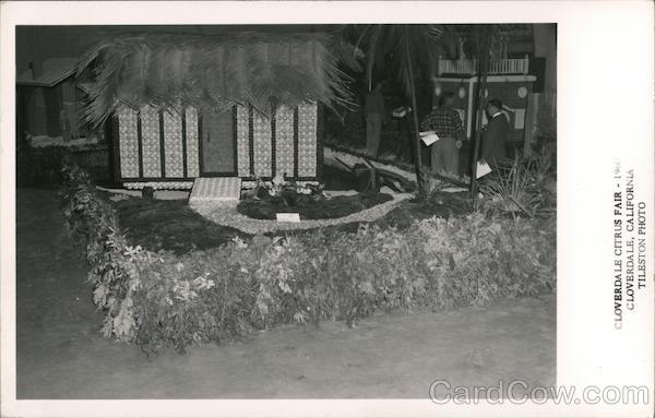 Cloverdale Citrus Fair Hawaiian Hut Made of Fruit California