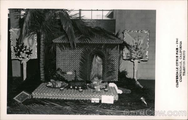 Cloverdale Citrus Fair 1960 Luau Made of Fruit California