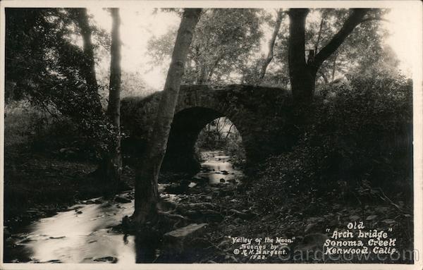 Old Arch Bridge Sonoma Creek Kenwood California