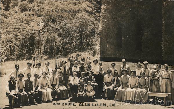 Guests at Waldruhe Heights Glen Ellen California