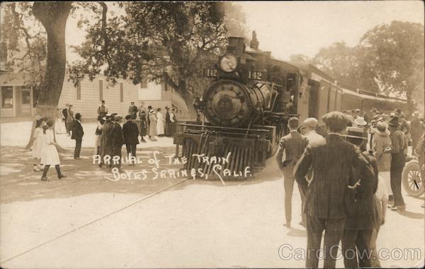 Rare: Arrival of the Train Boyes Hot Springs California