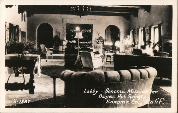 Lobby - Sonoma Mission Inn Boyes Hot Springs California
