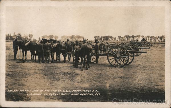U.S. Army on Patrol Duty Calexico California