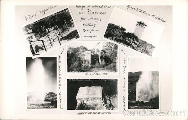 Things of Interest At or Near Calistoga California