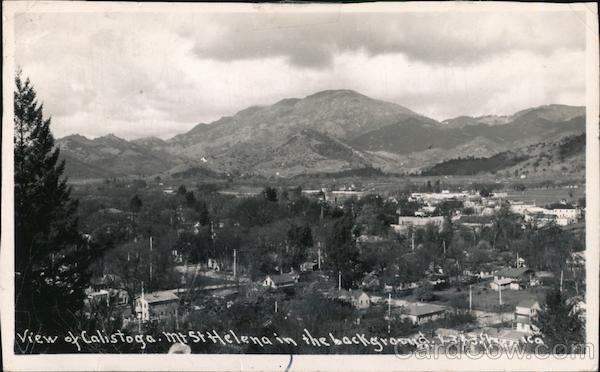 View of Calistoga California