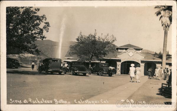Scene at Pachateau Baths Calistoga California