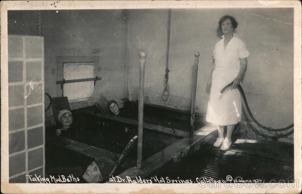 Taking Mud Baths at Dr. Ralders' Hot Springs Calistoga California