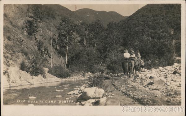 Road to Camp Bonita California