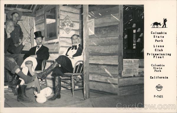 Columbia State Park Lions Club prizewinning float California