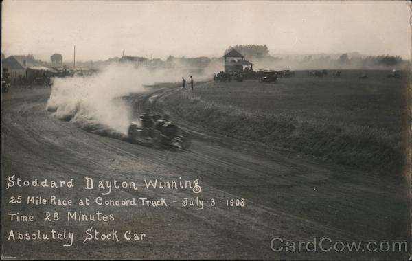 Stoddard Dayton Winning 25 Mile Race at Concord Track California