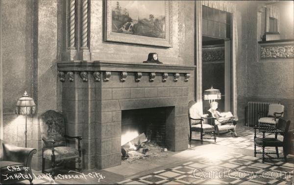 In a Hotel Lobby Crescent City California