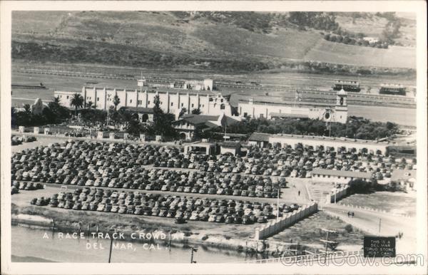 A Race Track Crowd Del Mar California