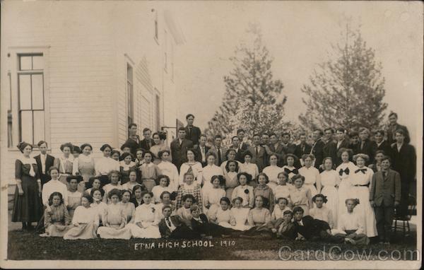 Etna High School 1910 Class California