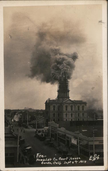 Fire - Humboldt Co. Court House Eureka California EPA Co