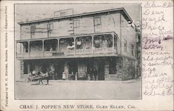 Chas. J. Poppe's New Store Postcard