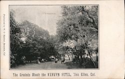 The Grounds About the Mervyn Hotel Postcard
