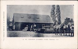 A.W. Adler's Lumber Yard Postcard