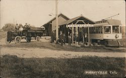 Forestville Depot, Russell's Auto Stage California Postcard Postcard Postcard
