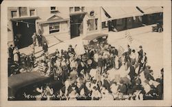 1918 WWI Victory Parade, Calistoga Hotel Spanish Flu California L. C. A Postcard Postcard Postcard