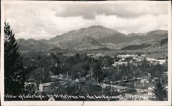 View of Calistoga California Postcard Postcard Postcard