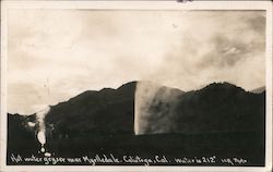 Hot Water Geyser near Myrtledale Calistoga, CA ica photo Postcard Postcard Postcard