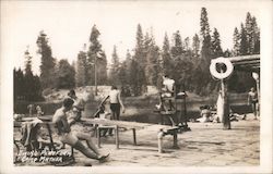 Diving Platform, Camp Mather Postcard