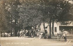 China Flat Campground? People in Cars (Buick) Postcard