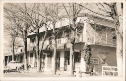 Street Scene and City Hotel Postcard