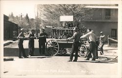 "Papeete" Columbia's Historic Fire Engine Postcard
