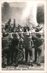 Old Fire Engine Postcard