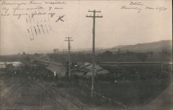 Train Wreck on the Southern Pacific Railroad Postcard