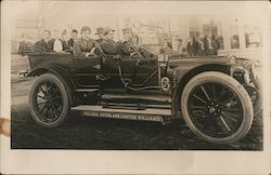 Overland Limited Williams car loaded with passengers Postcard
