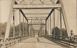 Draw Bridge Over Sacramento River Postcard