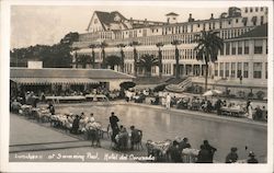 Luncheon at Swimming Pool Postcard
