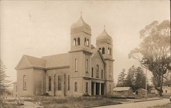 View of Catholic Church Crescent City, CA Postcard Postcard Postcard
