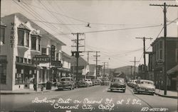 Looking East on Second Street at J Street Postcard